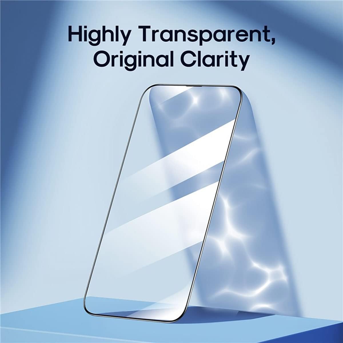 Tempered Glass Screen Protector (2.5D Full Screen with Black Edge) IP 14 Pro - Image 1