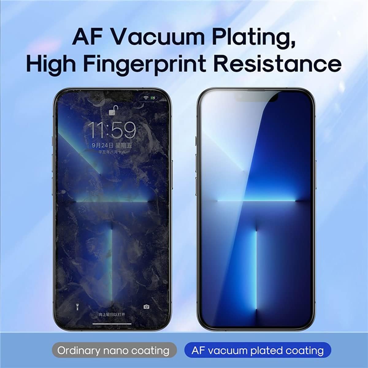 Tempered Glass Screen Protector (2.5D Full Screen with Black Edge) IP 14 Pro - Image 2