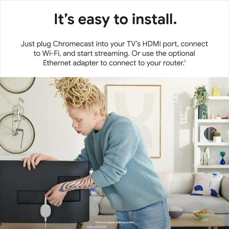 Chromecast with Google TV (HD) Snow - Image 2